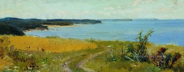 イワン・イワノビッチ・シーシキン Painting - ビーチの古典的な風景の眺め Ivan Ivanovich
